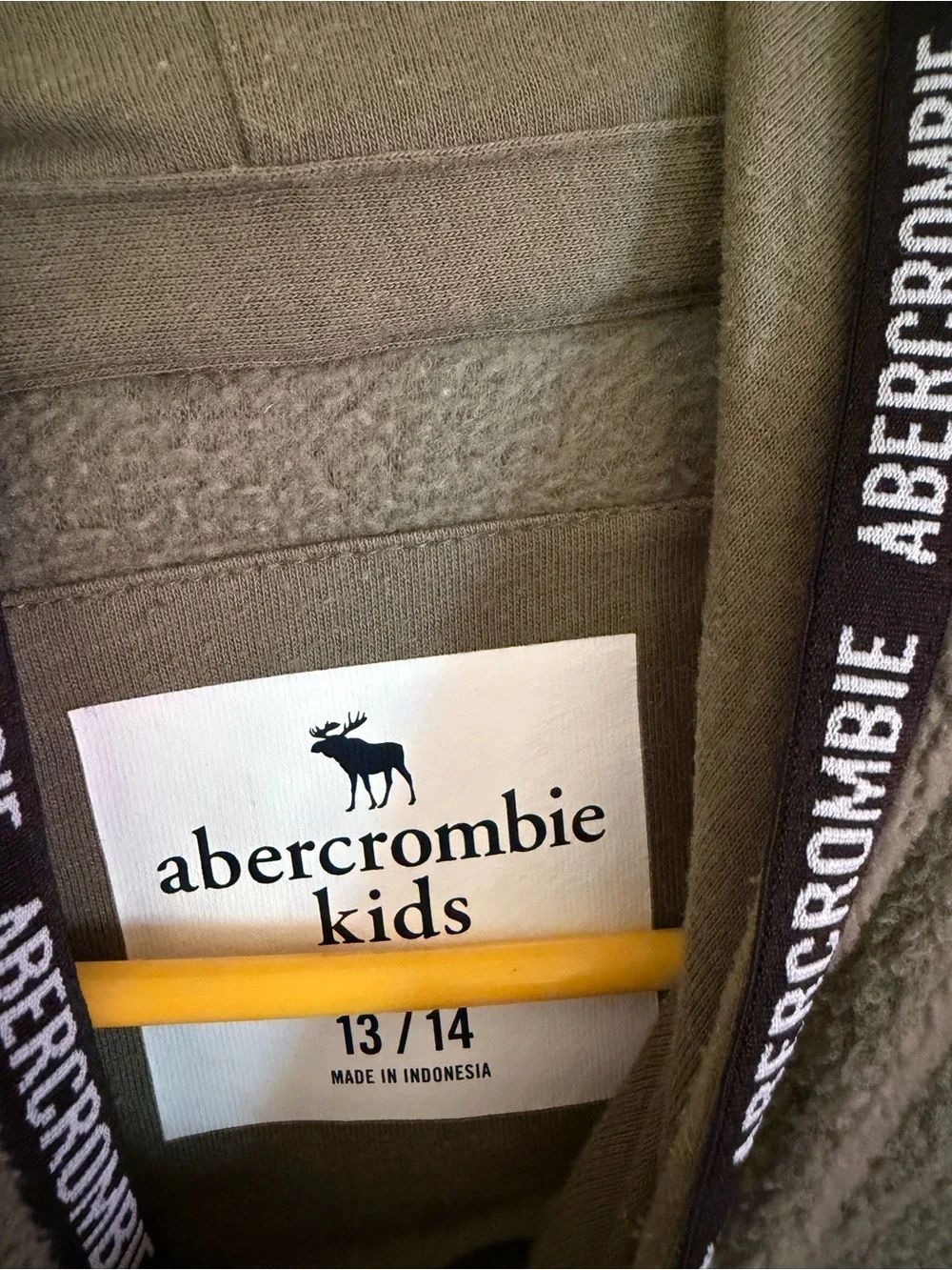 Abercrombie & Fitch Kids Olive Green Fleece Hoodie and Jogger Set